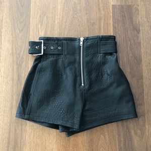 Grlfrnd Sandy Leather Shorts 